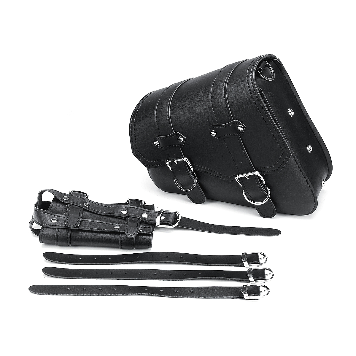 Universal-Motorcycle-Saddlebags-Saddle-Bag-Black-Leather-For-Harley-Sportster-XL883-XL1200-04-UP-1335062