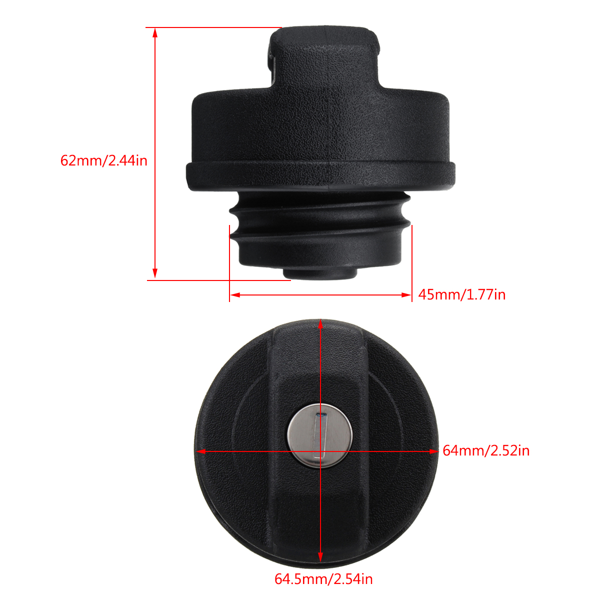 Black-Fuel-Tank-Cap-Locking--2-Keys-for-Vauxhall-Zafira-Petrol-Diesel-1998-2016-1255472