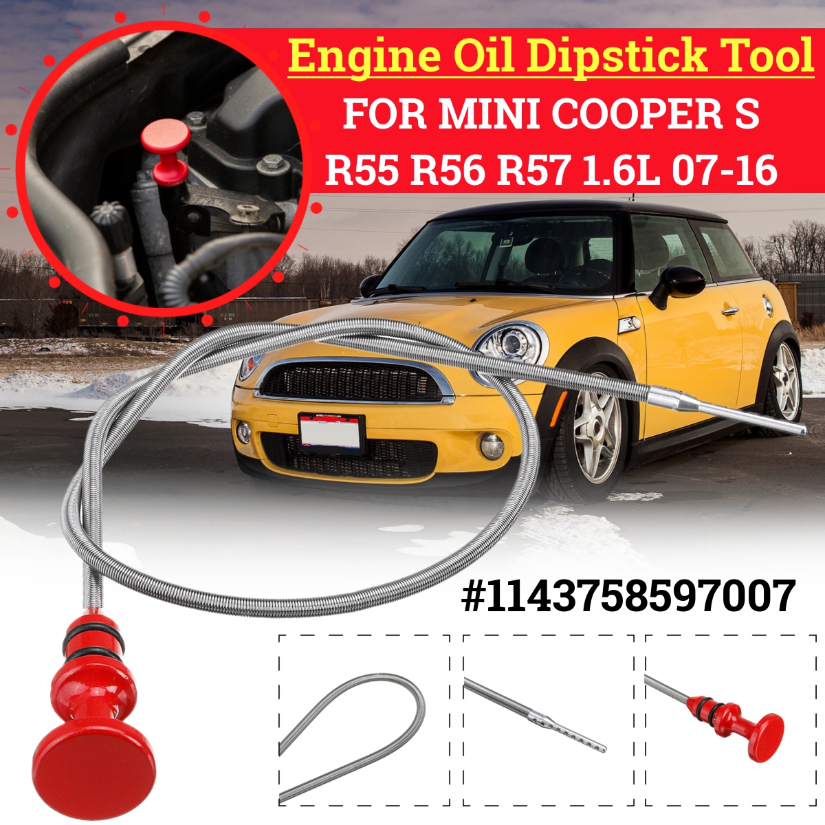 Engine-Oil-Dipstick-Tool-1143758597007-For-MINI-COOPER-S-R55-R56-R57-16L-2007-2016-1682959
