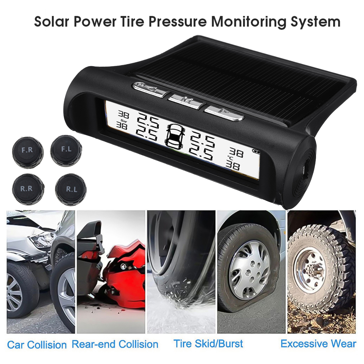 Solar-Car-Wireless-USB-Charging-Tire-Pressure-Monitoring-Temp-Alarm-System-1790840