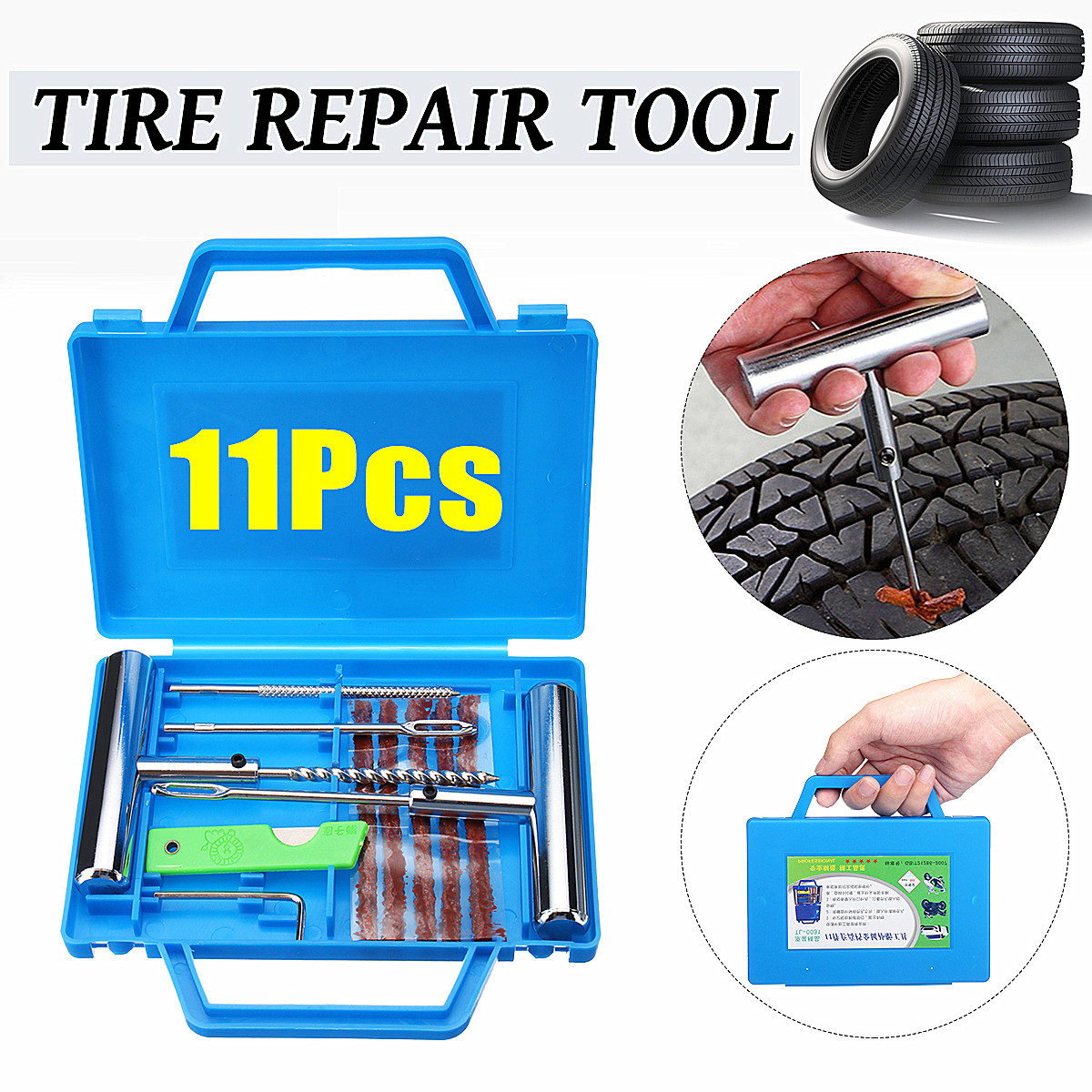 11PCS-Tire-Repair-Tool-Tubeless-Tyre-Puncture-Plug-Studding-for-Car-Van-Motorcycle-Bike-1383218