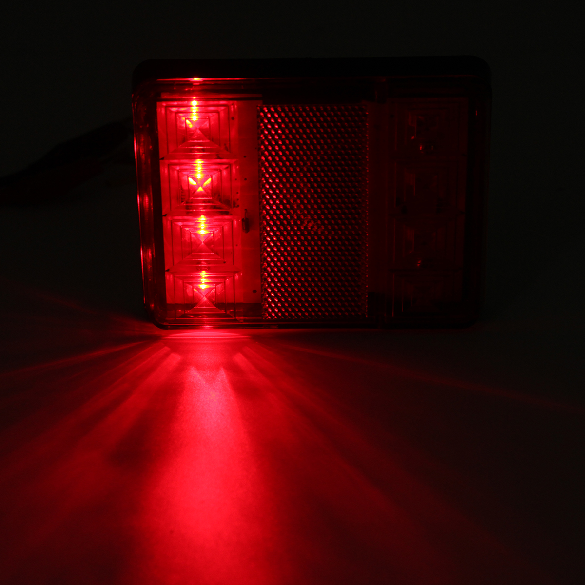 12V-8-LED-Car-Truck-LED-Rear-Tail-Brake-Lights-Warning-Turn-Signal-Lamp-RedYellow-2PCS-for-Lorry-Tra-956751