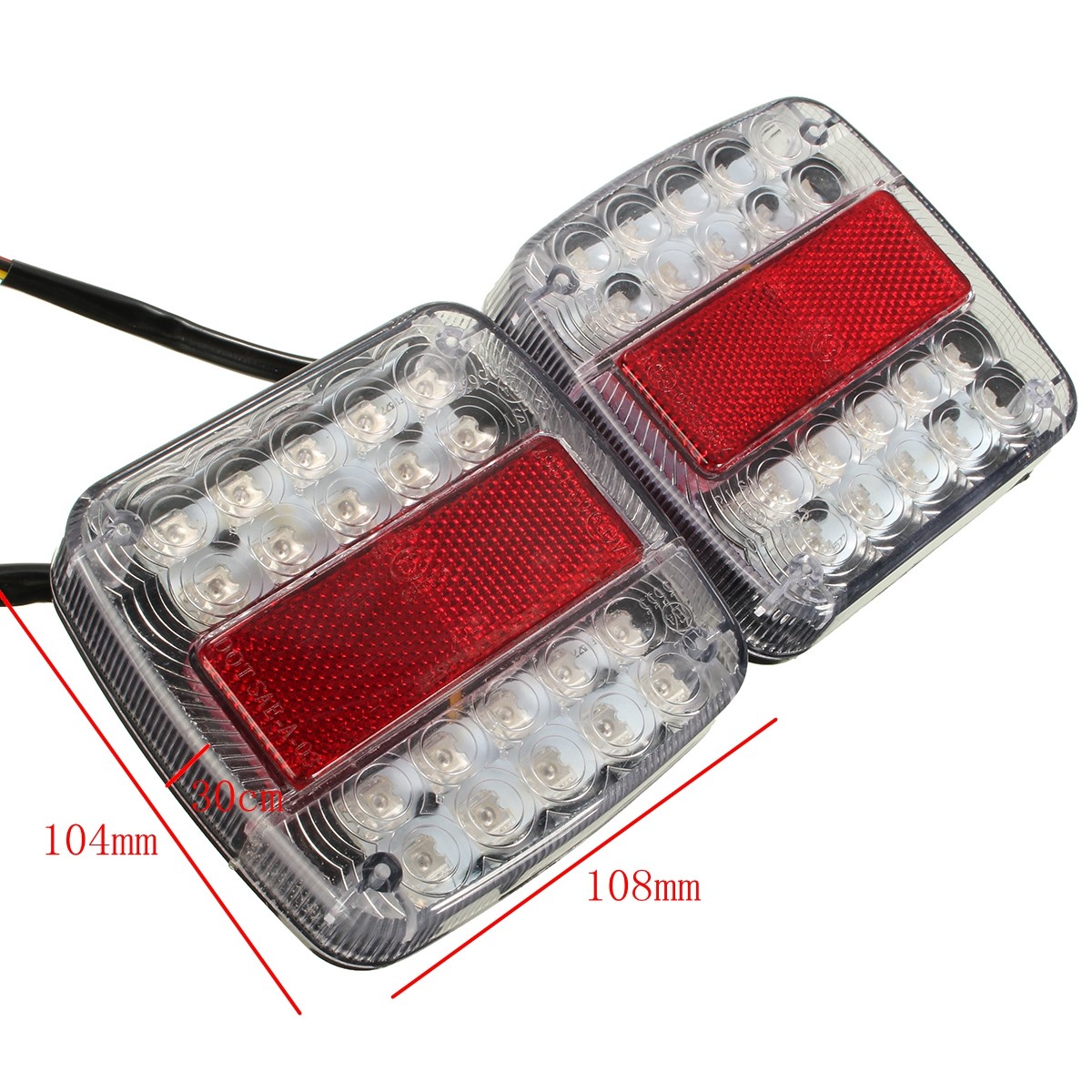 12V-LED-Caravan-Truck-Trailer-Stop-Rear-Tail-License-Plate-Indicator-Lamp-1023898