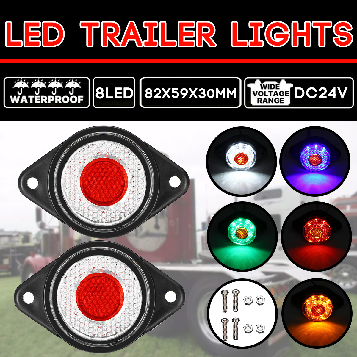 2PCS-24V-8LED-2-Color-Trailer-Side-Marker-Lights-Truck-Caravan-Stop-Indicator-Lamp-1742176