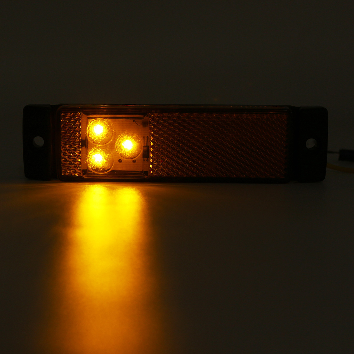 3-LED-Side-Marker-Lights-with-Rear-Reflector-Indicator-12-24V-AmberRedWhite-For-Truck-Lorry-Trailer-1603836