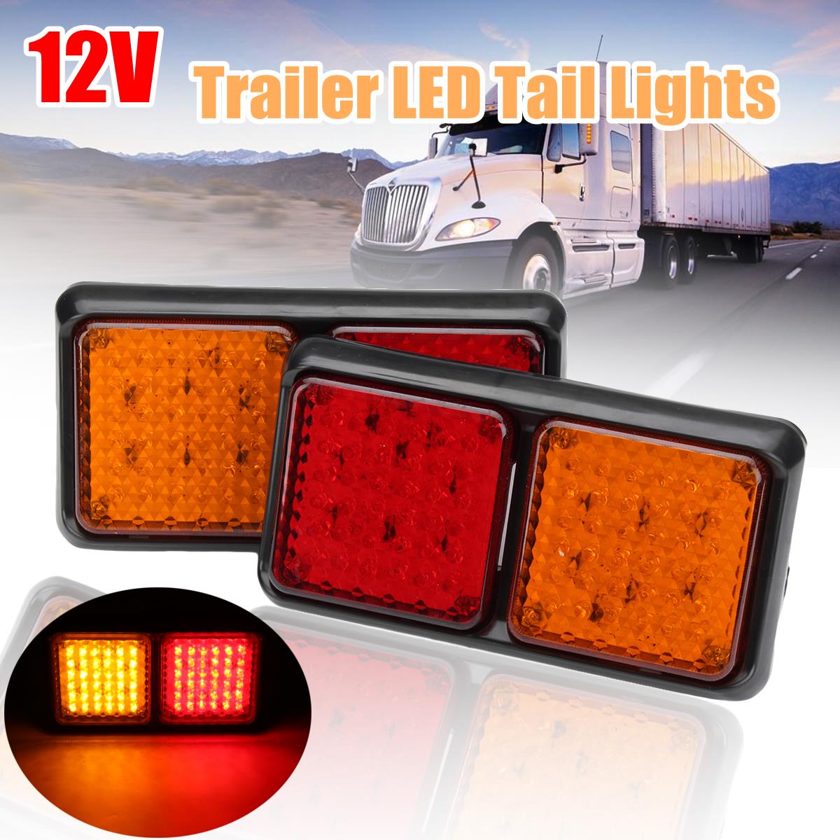 72LED-Tail-Lights-Red-Amber-Brake-Turn-Signal-Lamps-12V-Pair-for-Trailer-Truck-Caravan-1269994