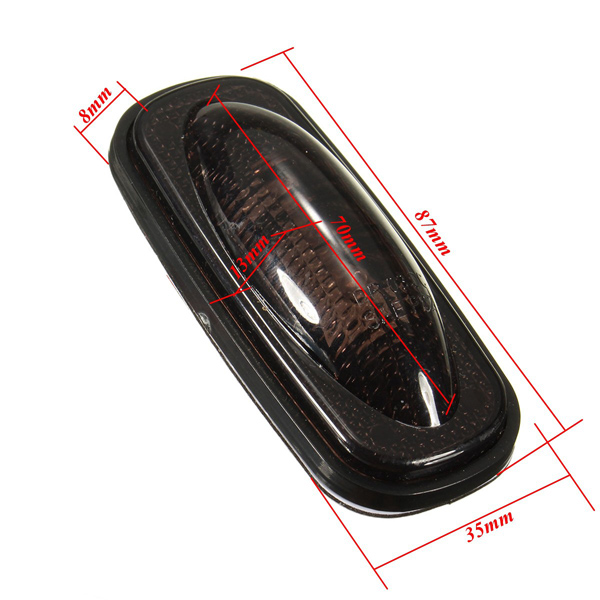 For-Ford-F350-F450-LED-Fender-Bed-Side-Marker-Lights-Lamps-Smoke-Lens-1015697
