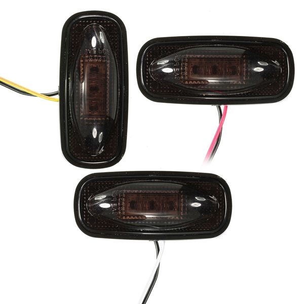 For-Ford-F350-F450-LED-Fender-Bed-Side-Marker-Lights-Lamps-Smoke-Lens-1015697