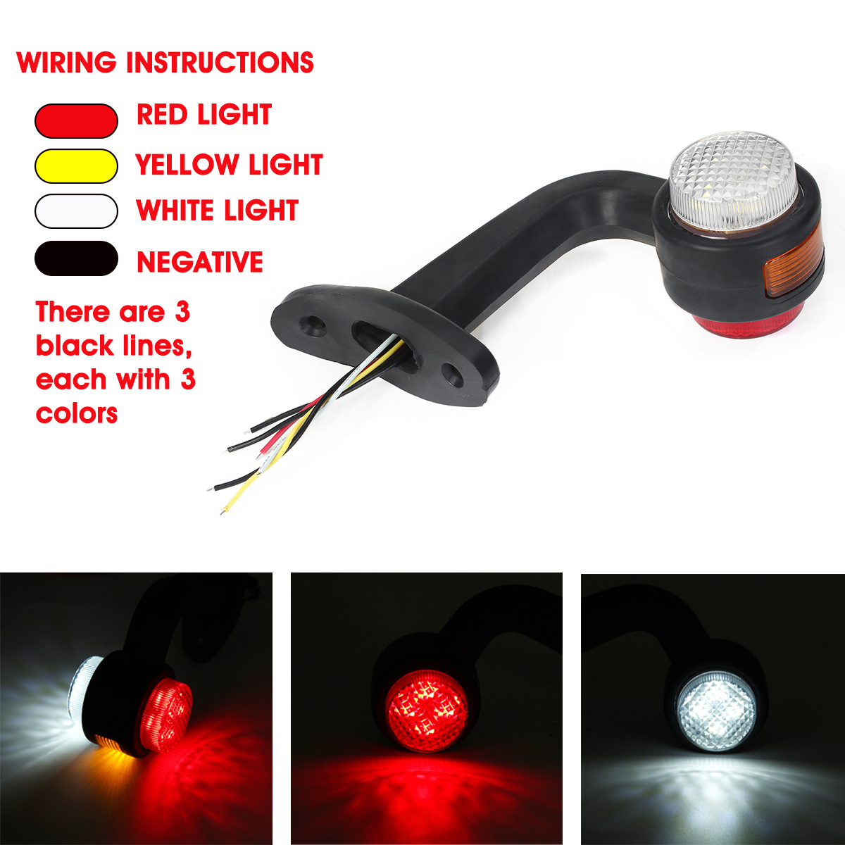 Left--Right-Side-12V-24V-Side-Marker-Light-Indicator-Rubber-LED-Lamp-Trailer-1781242