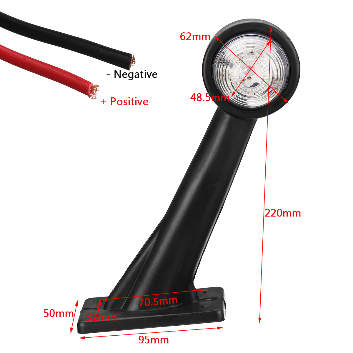 Left-LED-Double-Side-Marker-Clearance-Lights-Turn-Lamp-RedWhite-Color-for-Truck-Trailer-Caravan-1474171