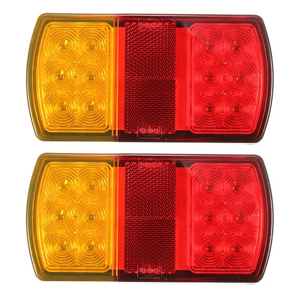 Pair-12LED-Trailer-Truck-Stop-Rear-Tail-Indicator-Light-E-Marked-12V-914217