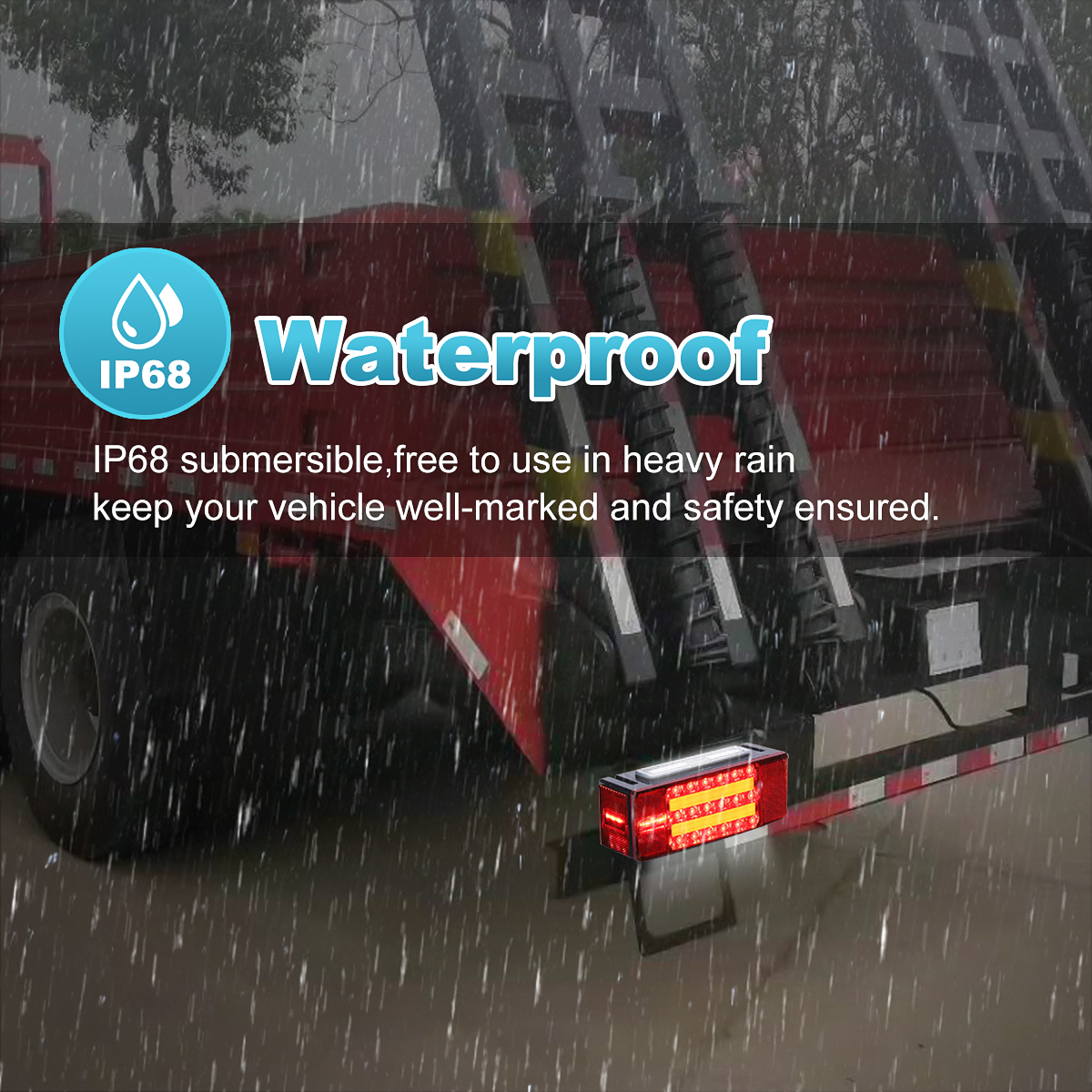 Pair-LED-Rectangle-Stud-Stop-Turn-Tail-Lights-Waterproof-Red-for-Truck-Trailer-Boat-1659899