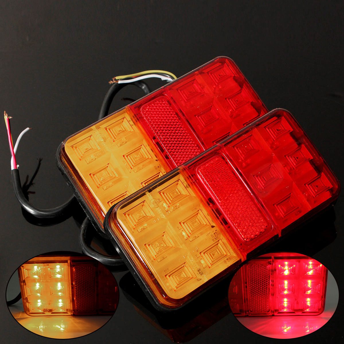 Pair-Trailer-Truck-Lorry-Caravan-LED-Rear-Tail-Brake-Stop-Light-Indicator-Lamp-12V-1015049