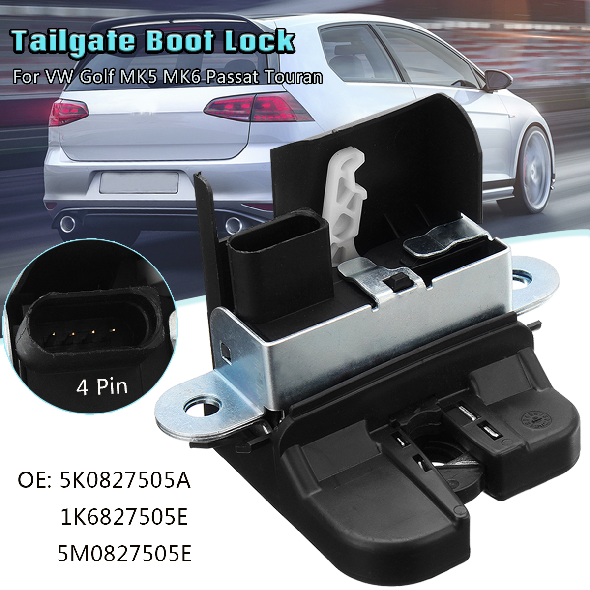 Tailgate-Boot-Car-Door-Lock-Pin-Latch-Actuator-For-VW-Golf-MK5-MK6-Passat-Touran-5K0827505A-1391936