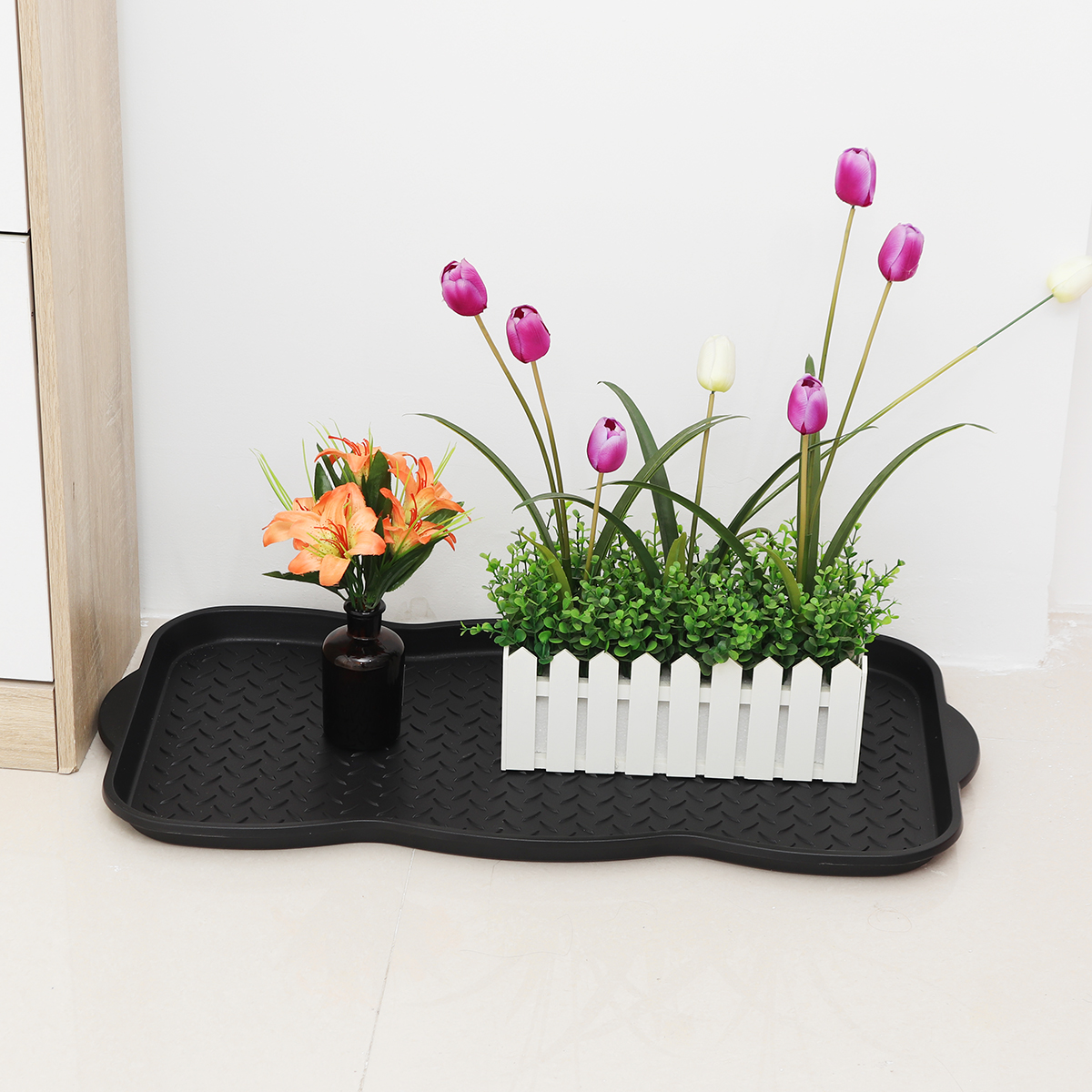 Multi-Purpose-Boot-Shoe-Mat-Tray-Liner-Tidy-Door-Car-Storage-Black-Home-Outdoor-1785549