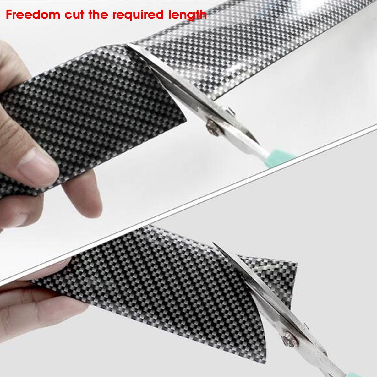 1M--25M-Car-Carbon-Fiber-Door-Sill-Protector-Rubber-Edge-Guard-Strip-Universal-1610605