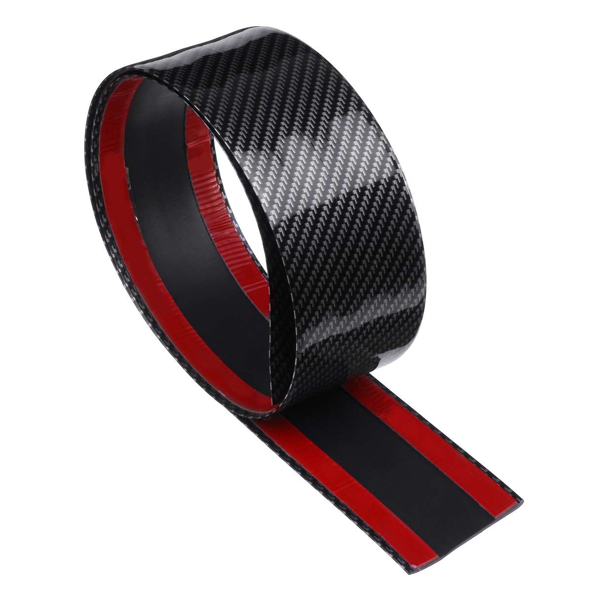 1M--25M-Car-Carbon-Fiber-Door-Sill-Protector-Rubber-Edge-Guard-Strip-Universal-1610605