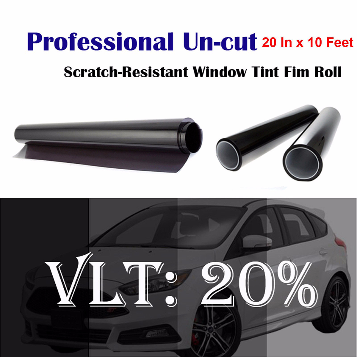 20-VLT-20x10FT-Window-Tint-Film-Tinting-Car-Home-Office-Glass-Roll-Privacy-US-1683260