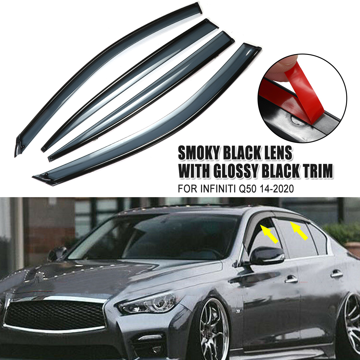 Car-Window-Visor-Sun-Shade-Rain-Gear-For-Infiniti-Q50-Q50S-2014-2020-1707443