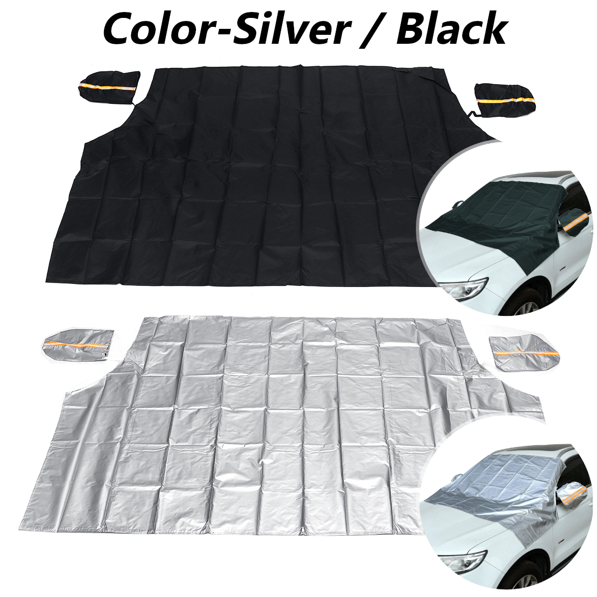 Large-Orange-Car-Magnetic-Windshield-Cover-Snow-Sun-Rain-Protector-for-Pickup-SUV-1416635