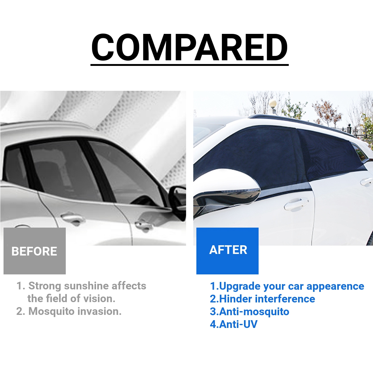 Pair-Rear-Car-Sun-Shade-Window-Visor-Mesh-Curtain-UV-Protection-Rear-Side-Black-1726715