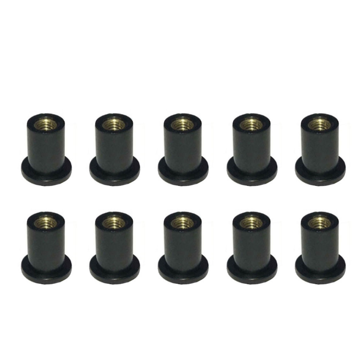 10PCS-M5M4M6-Motorcycles-Windshield-Windscreen-Bolts-Kit-Metric-Rubber-Well-Nuts-1703369