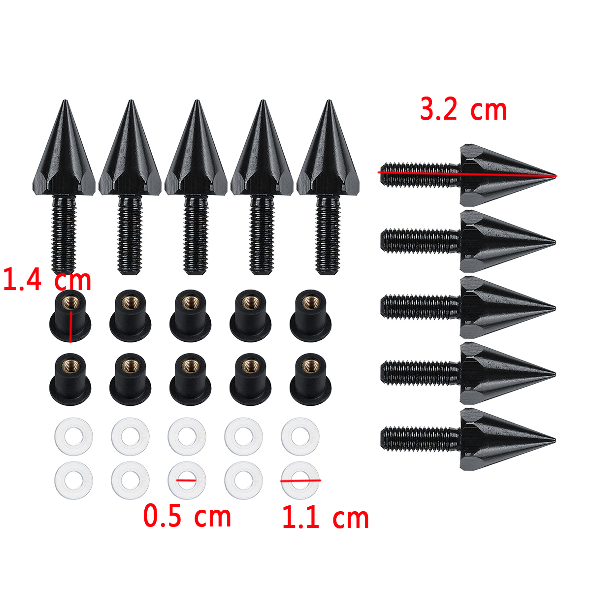 10pcs-Motorcycle-Metal-Windscreen-Windshield-Bolts-Kit-Screw-Mounting-Nuts-1655346