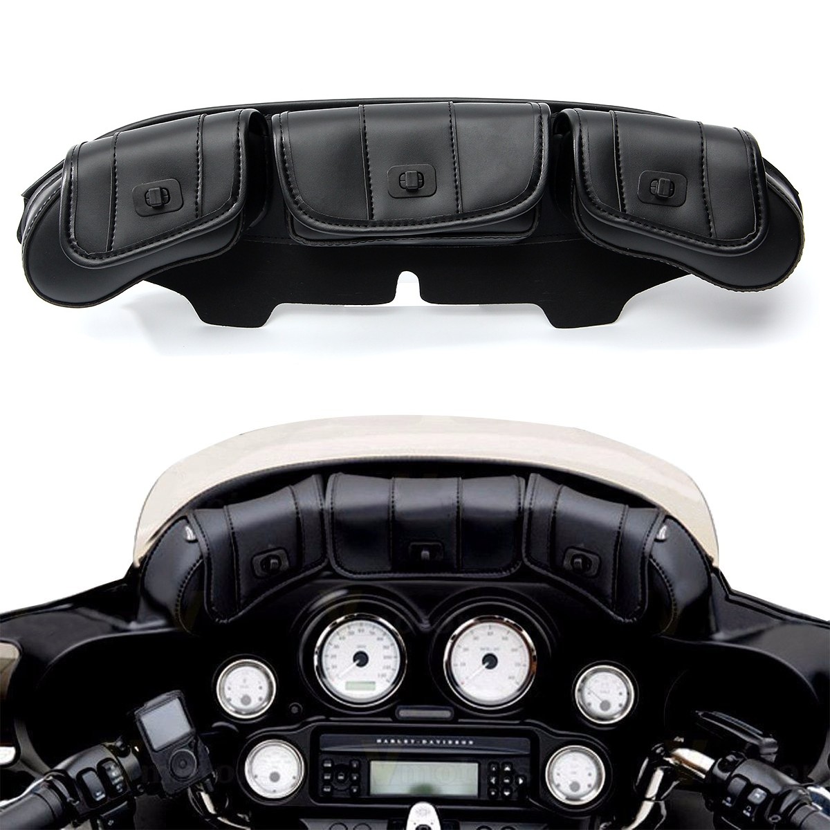3-Pouch-Pocket-Fairing-Wind-Shield-Bag-For-Harley-Electra-Street-Glide-Touring-1110566