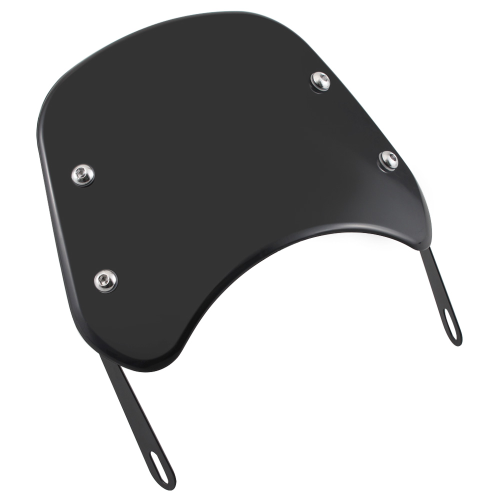 5-7inch-Motorcycle-Headlights-Universal-Windscreen-Windshield-Black-For-YAMAHA-1694099