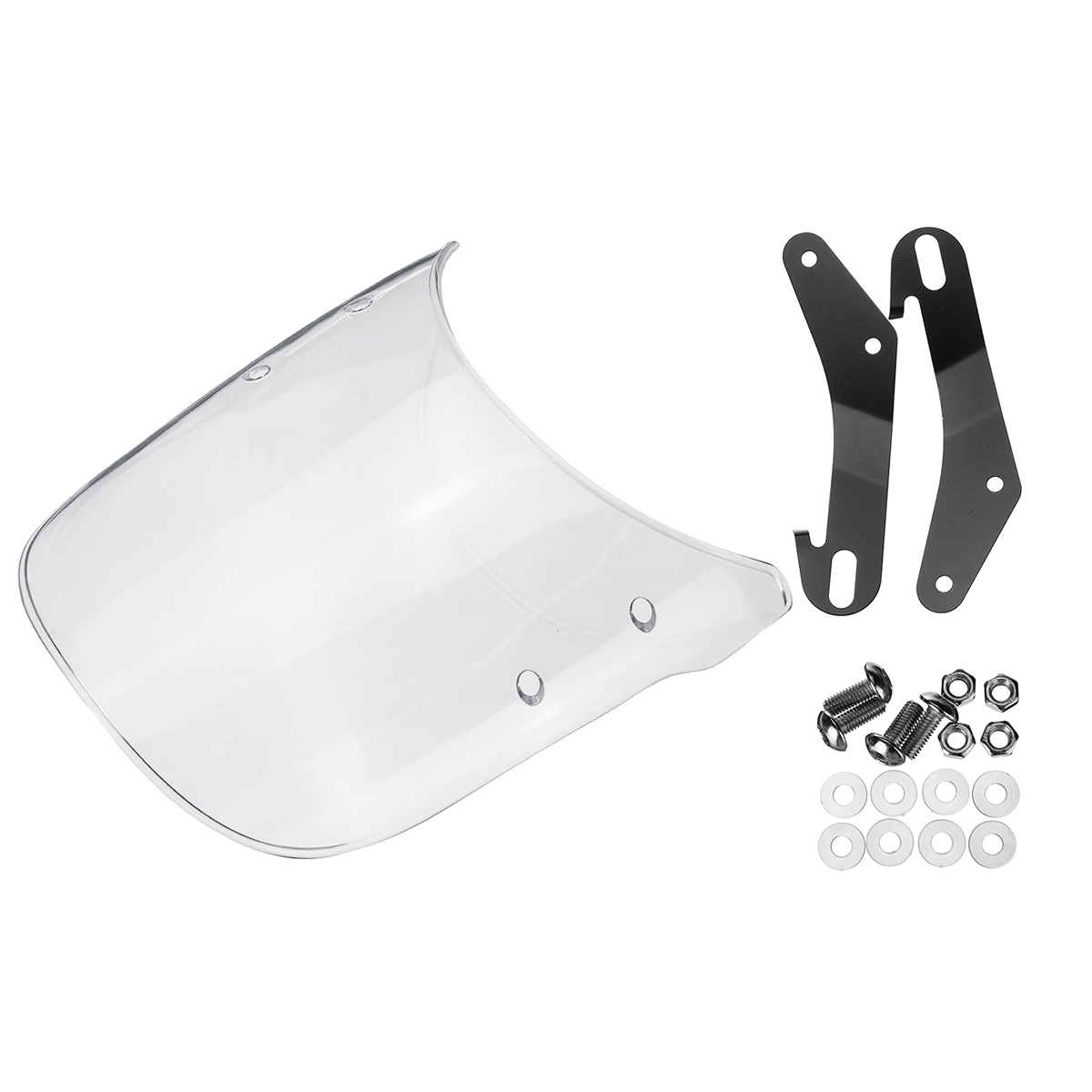 5inch-7inch-Round-Motorcycle-Headlights-Windshield-Windscreen-Clear-Transparent-1522667