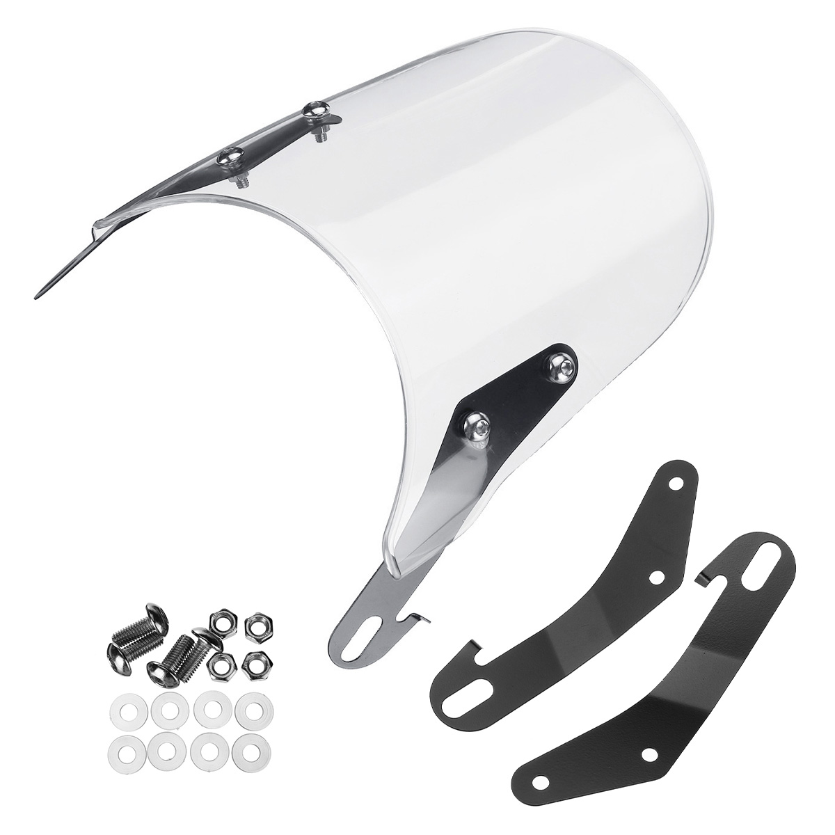 5inch-7inch-Round-Motorcycle-Headlights-Windshield-Windscreen-Clear-Transparent-1522667