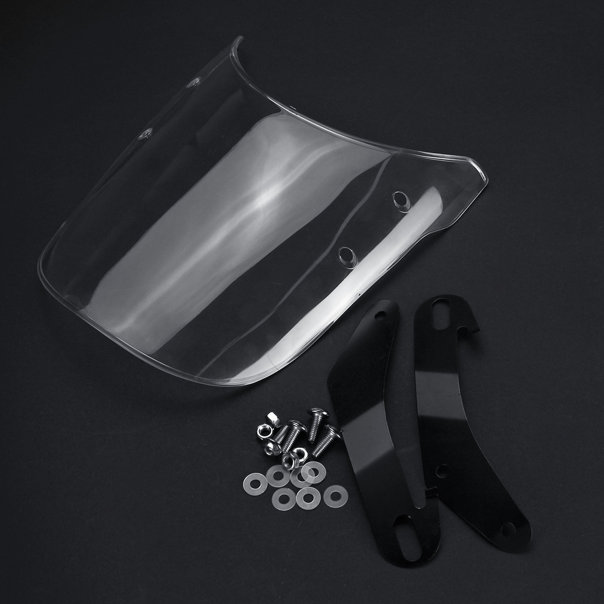 5inch-7inch-Round-Motorcycle-Headlights-Windshield-Windscreen-Clear-Transparent-1522667