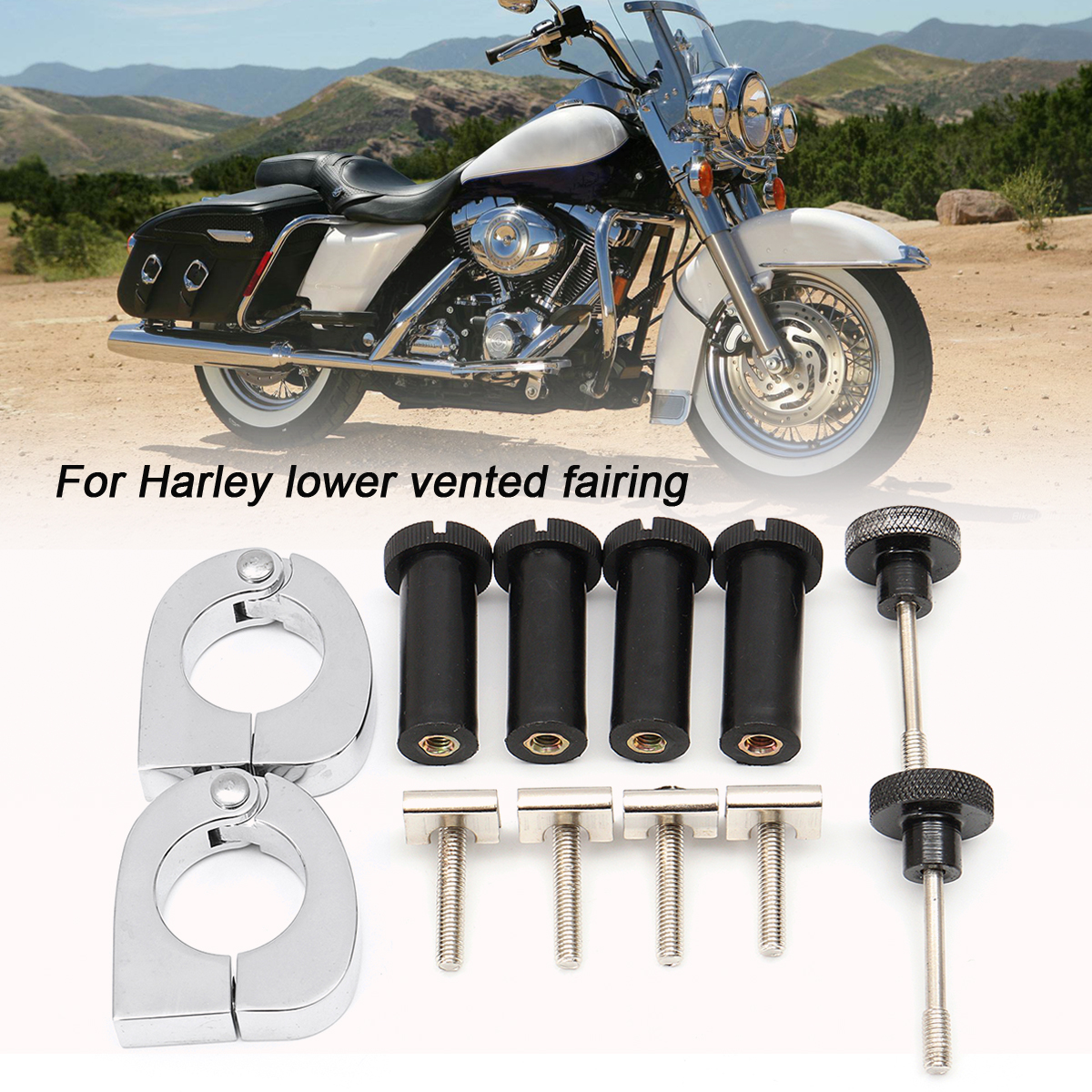 CNC-Windshield-WindScreen-Release-Mounting-Screws-Bolt-Kits-For-Harley-Fairing-1260305