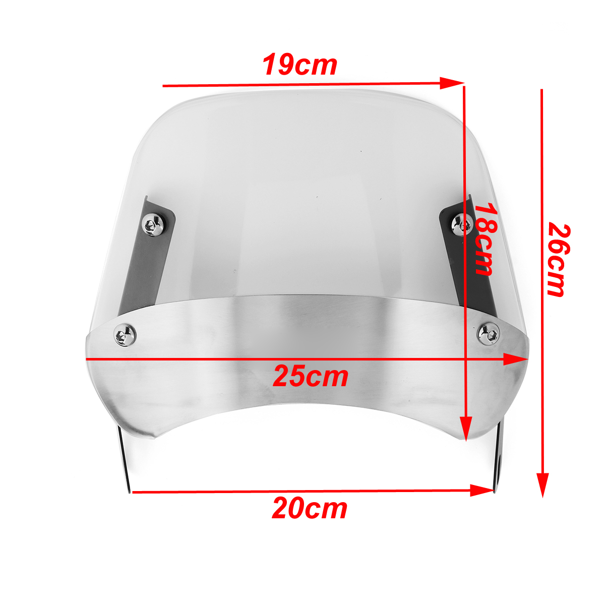 Clear-Front-Windshield-Windscreen-Bracket-For-Motorcycle-5quot--7quot-Round-Headlights-1603417