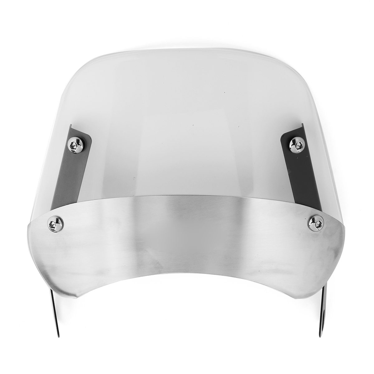 Clear-Front-Windshield-Windscreen-Bracket-For-Motorcycle-5quot--7quot-Round-Headlights-1603417