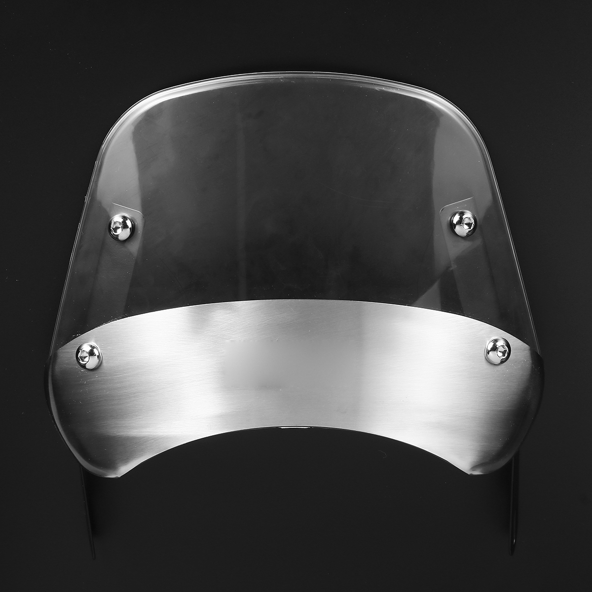 Clear-Front-Windshield-Windscreen-Bracket-For-Motorcycle-5quot--7quot-Round-Headlights-1603417