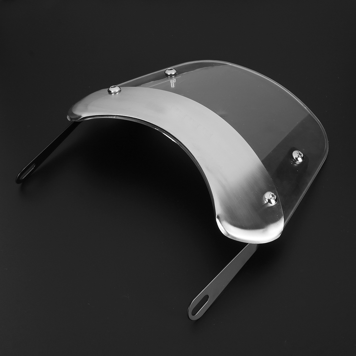 Clear-Front-Windshield-Windscreen-Bracket-For-Motorcycle-5quot--7quot-Round-Headlights-1603417