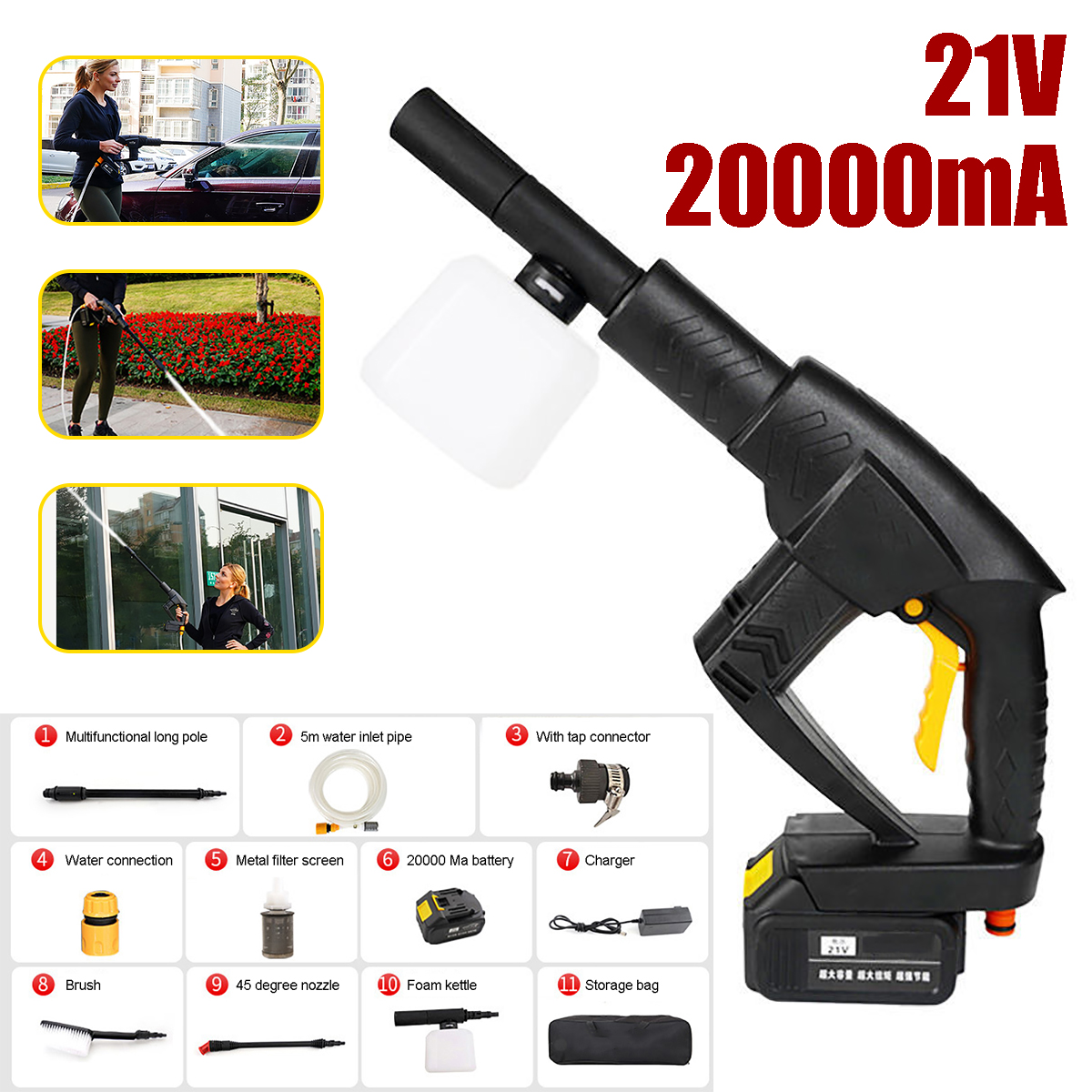 Handheld-Wireless-Automobiles-Washer-High-Pressure-Washer-SnowFoam-Water-Pow-1702720