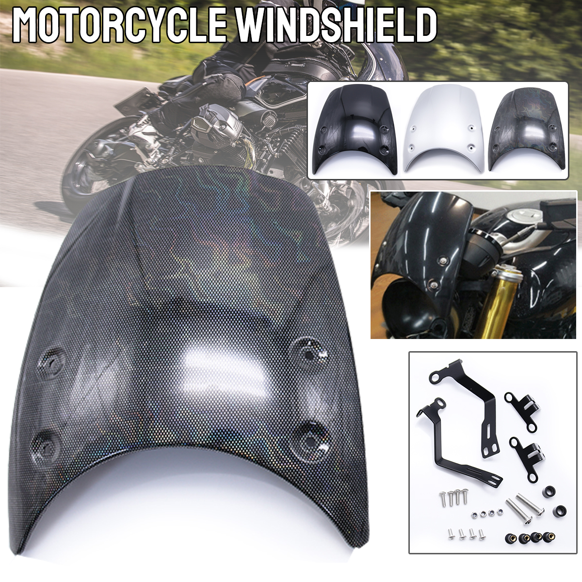 Motorcycle-Headlights-Windscreen-Windshield-Smoke-For-BMW-R-NINE-T-2014-2019-1784140