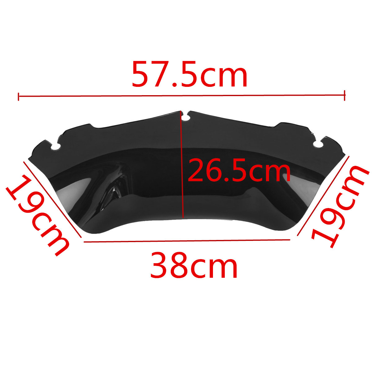 Motorcycle-Windscreen-Windshield-Black-For-Harley-Electra-Street-Glide-Touring-FLHT-FLHTC-2014-2015-1454734