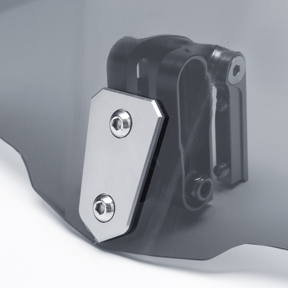 Motorcycle-Windshield-Screen-Extension-Spoiler-Wind-Deflector-Adjustable-Clip-On-Universal-1697056