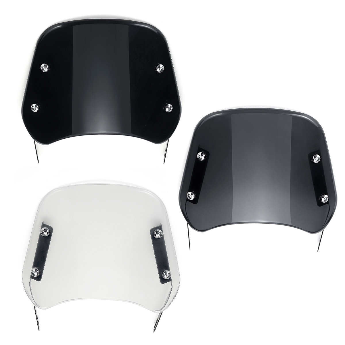 Motorcycle-Windshield-Windscreen-Universal-For-HarleyHondaYamahaKawasaki-1680010