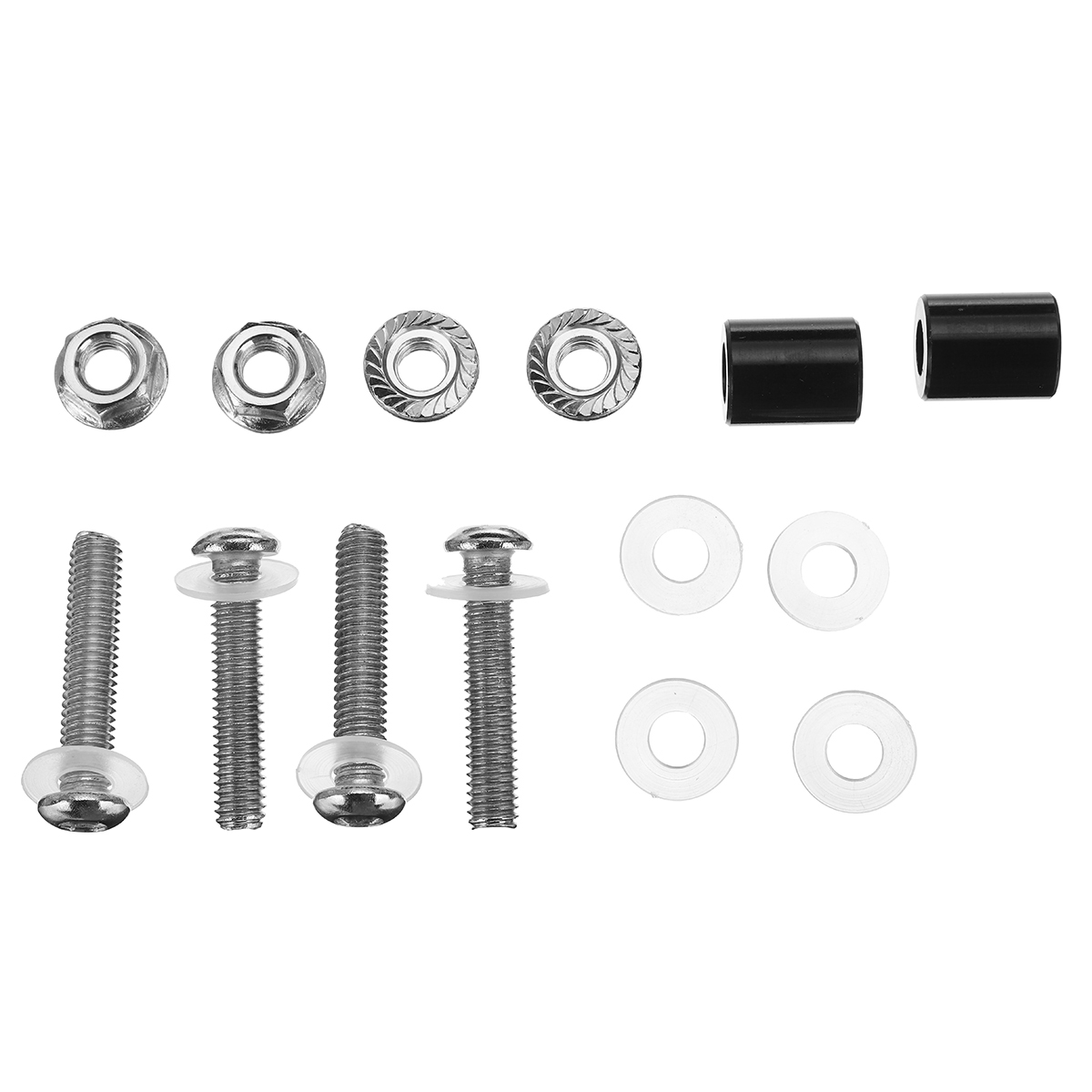 Universal-5-7quot-Black-Round-Headlight-Front-Fairing-Motorcycle-Windshield-Windscreen-With-LED-1718143