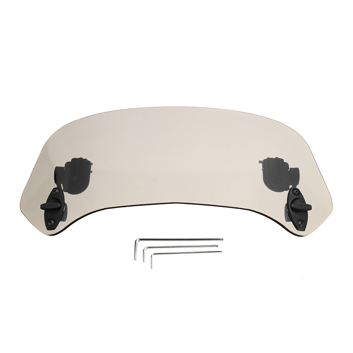 Universal-Adjustable-Clip-On-Brown-Windshield-Extension-Spoiler-Wind-Big-Windscreen-Deflector-For-Mo-1435561