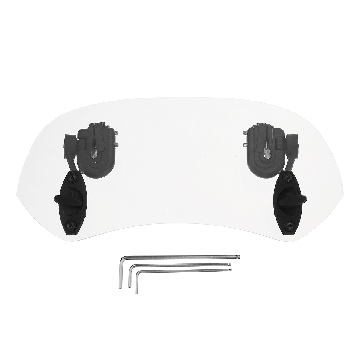 Universal-Adjustable-Clip-On-Transparent-Windshield-Extension-Spoiler-Wind-Small-Windscreen-Deflecto-1435563