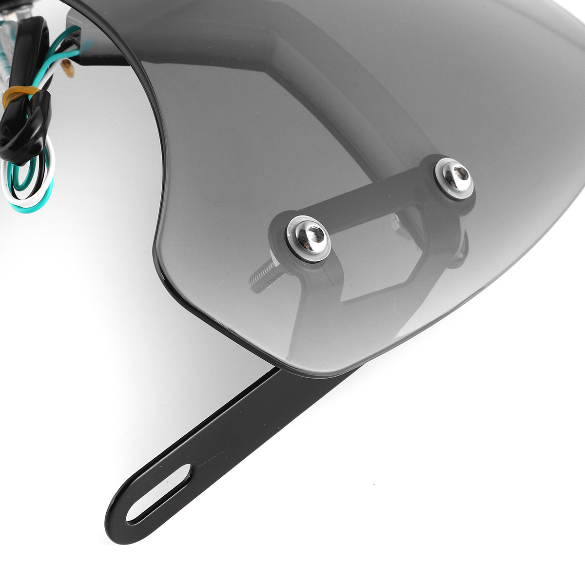 Universal-LED-Front-Fairing-Windshield-Motorcycle-Windscreen-Fitting-5quot-7quot-Round-Headlight-1718145