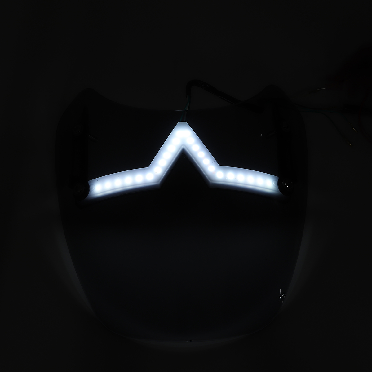 Universal-LED-Front-Fairing-Windshield-Motorcycle-Windscreen-Fitting-5quot-7quot-Round-Headlight-1718145