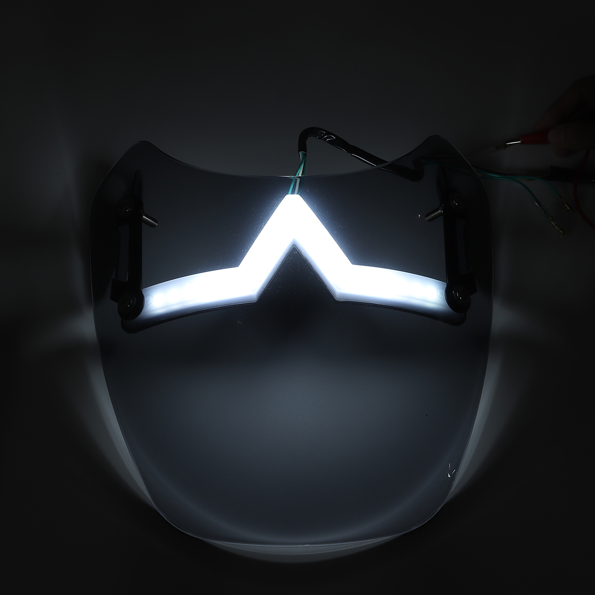 Universal-LED-Front-Fairing-Windshield-Motorcycle-Windscreen-Fitting-5quot-7quot-Round-Headlight-1718145