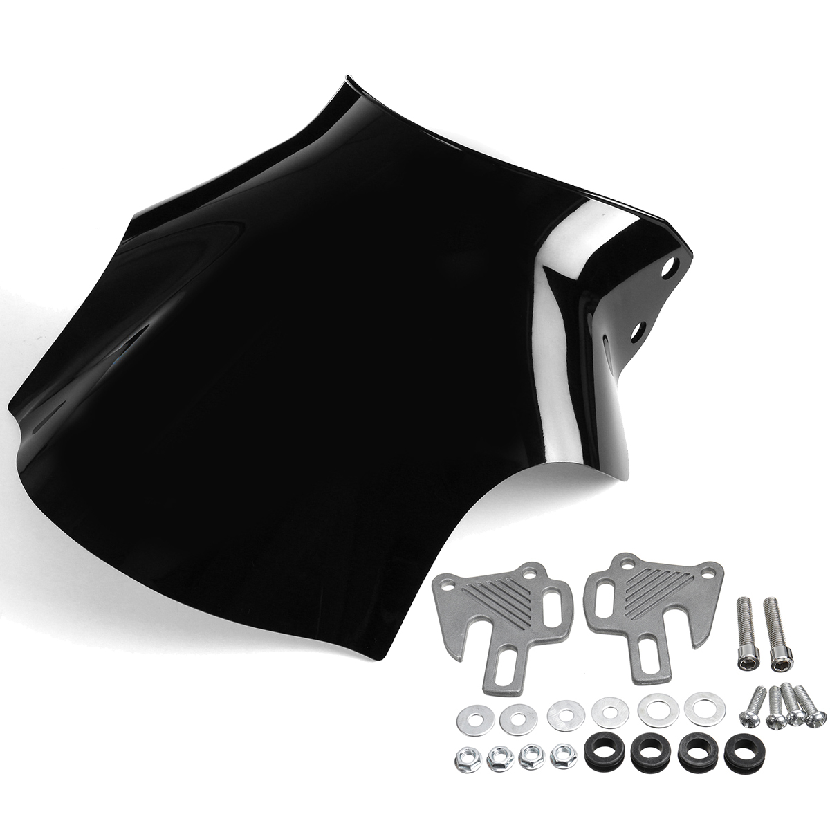Universal-Motorcycle-Plastic-Screen-Windshield-For-Honda-Yamaha-Kawasaki-Suzuki-1622800