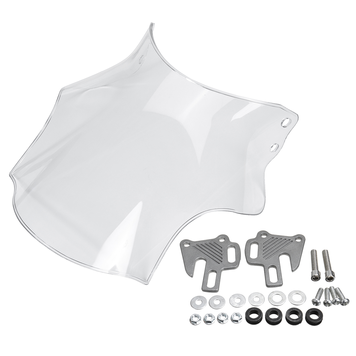 Universal-Motorcycle-Plastic-Screen-Windshield-For-Honda-Yamaha-Kawasaki-Suzuki-1622800